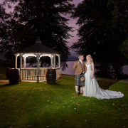 Bride and Groom evening shot